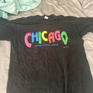 Black Chicago Graphic T-Shirt